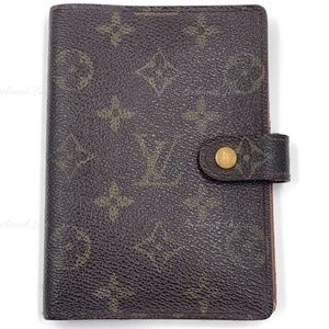 Authentic LOUIS VUITTON Monogram Canvas Small Ring Agenda PM